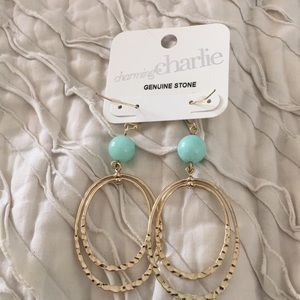 Gold hoop earrings